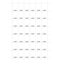 [449080100] Étiquettes pour porte-clés en Acrylique transparent 50 x 40 mm x126
