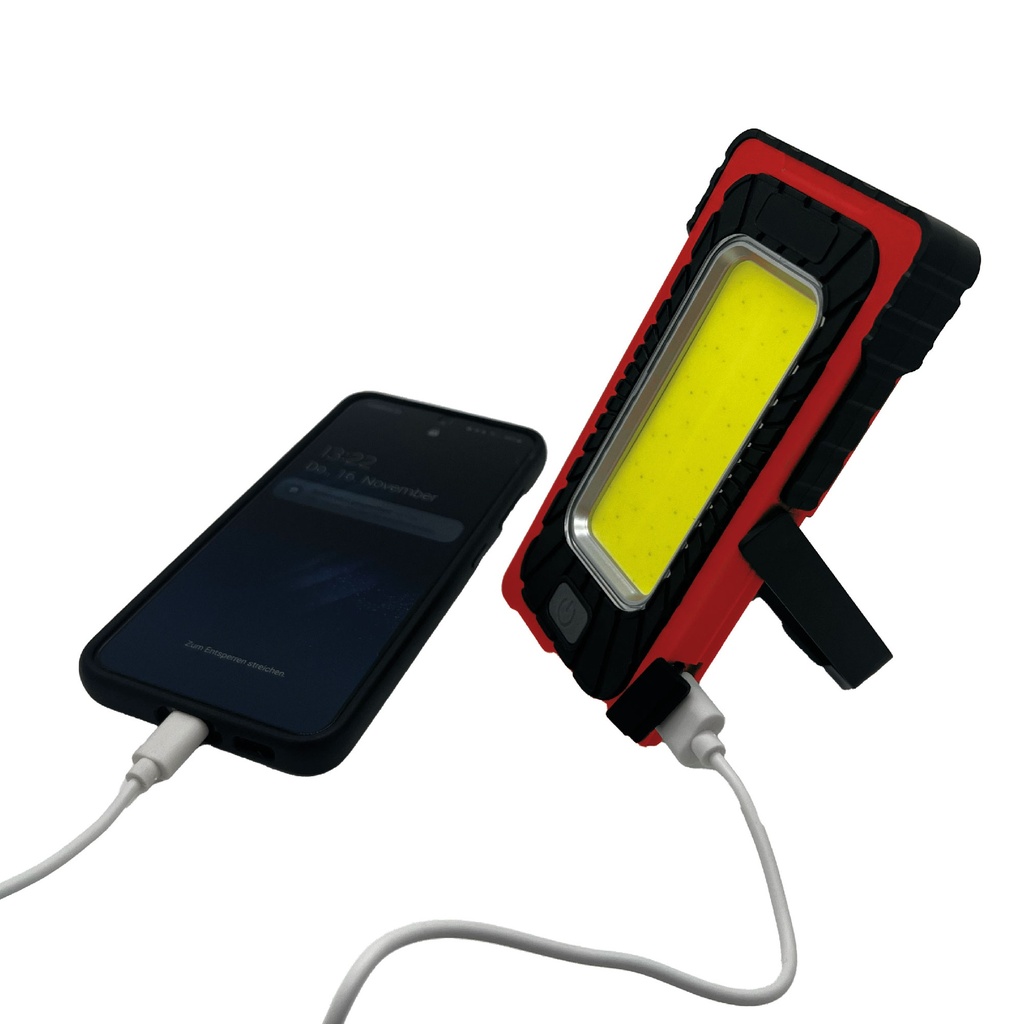 Lampe de travail LED avec panneau solaire COB, 10W