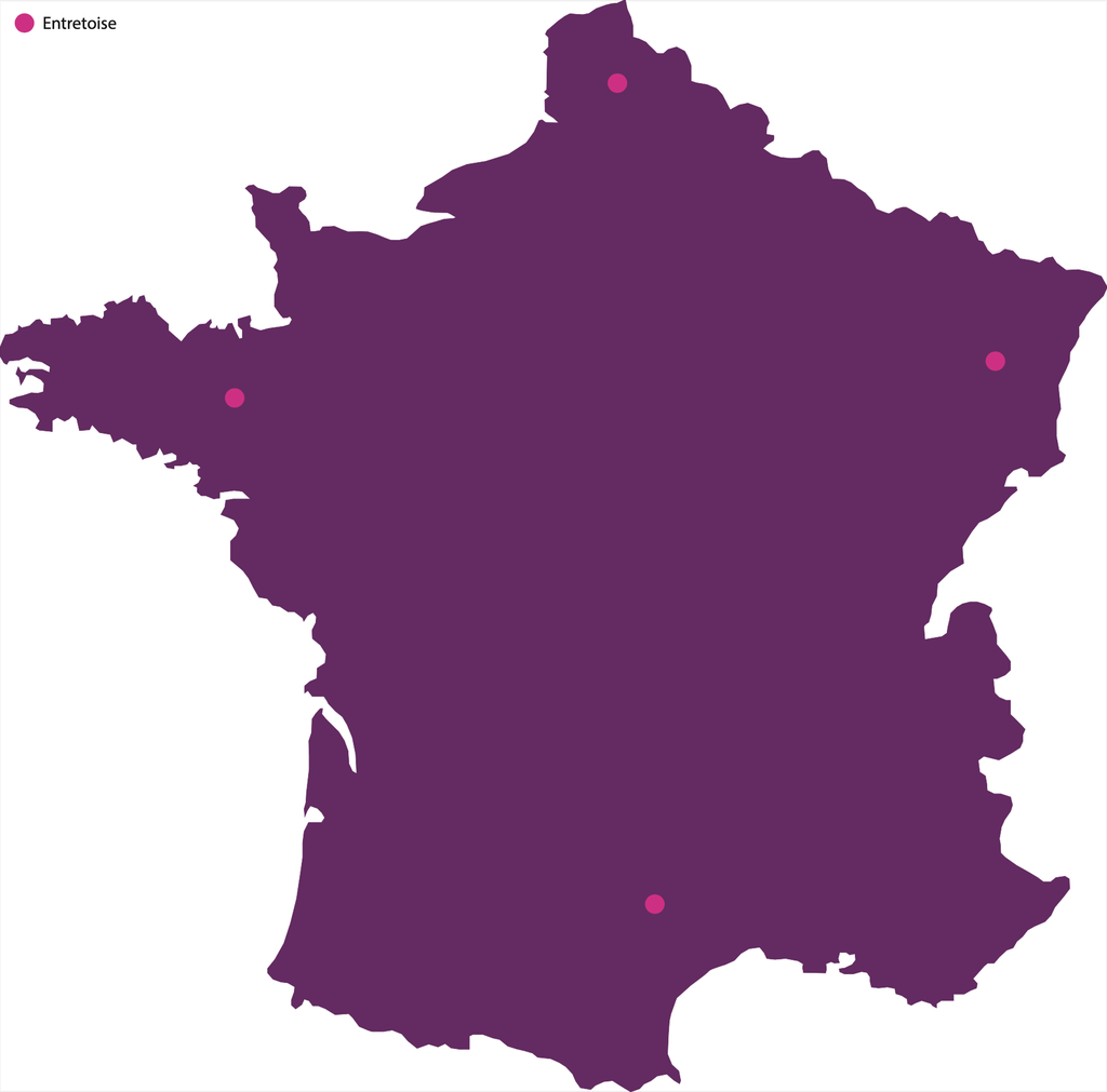 Carte de France &quot;Bénéficiez de la force du réseau&quot;