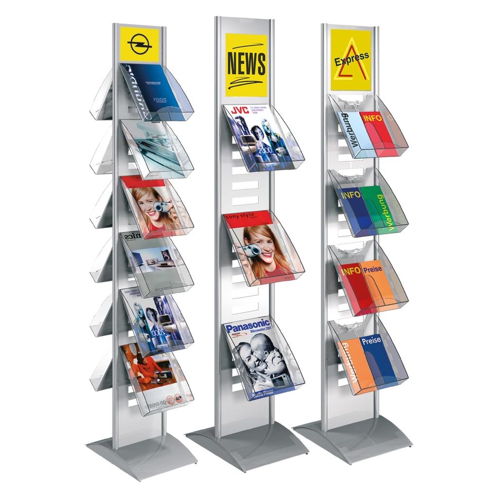 Colonne pour porte-brochures A4