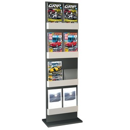 [711000320] Brochure Stands &amp; Wall Holders | 8 vakken DIN A4