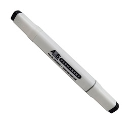 [458100050] Zwarte stift &quot;AHB Permanent&quot; met 2 schrijfbreedtes