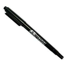 [458100140] Stylo noir &quot;AHB Permanent&quot; avec 2 largeurs d'écriture